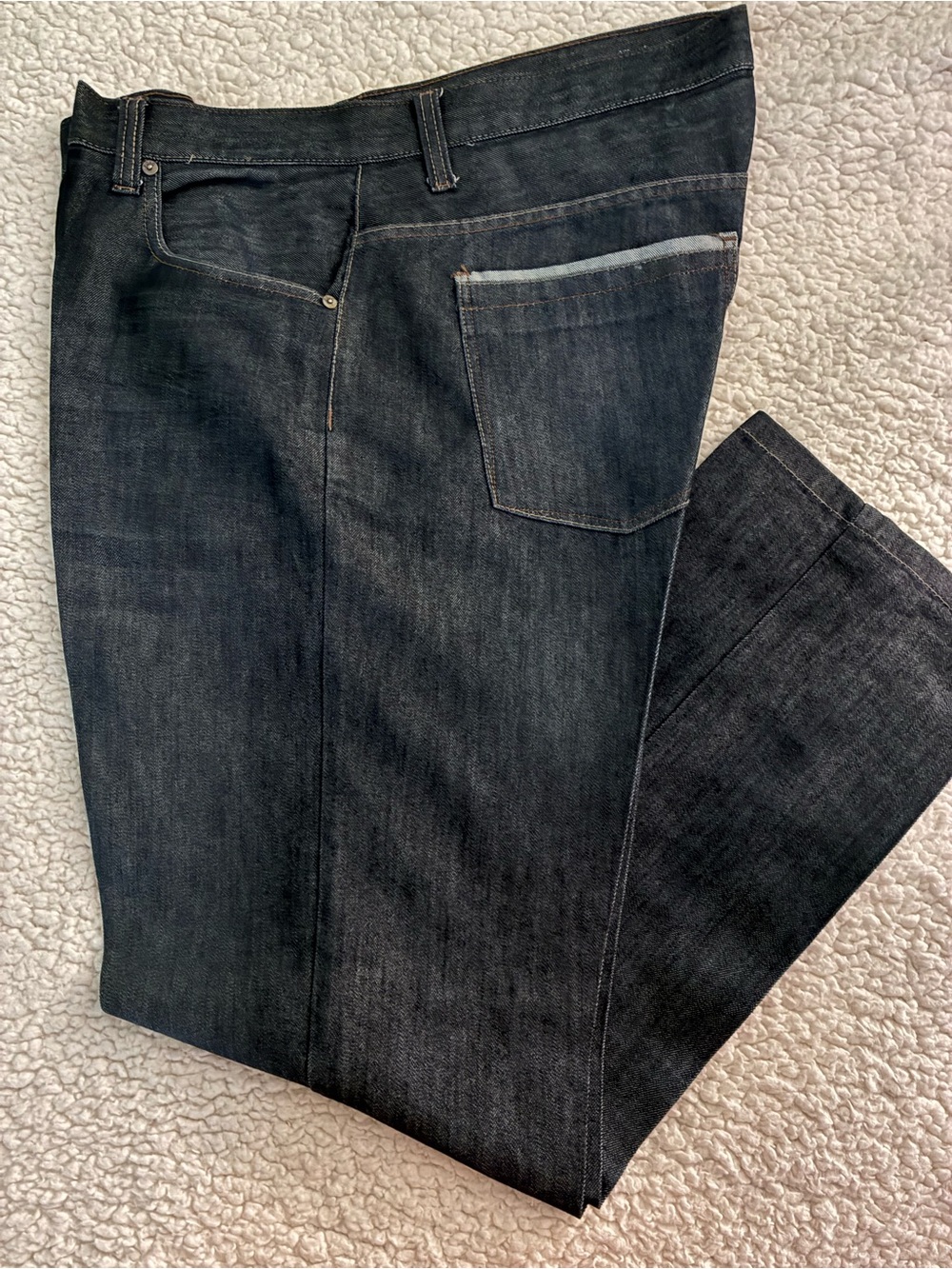 PD&C Men's Dark Indigo Straight Jeans